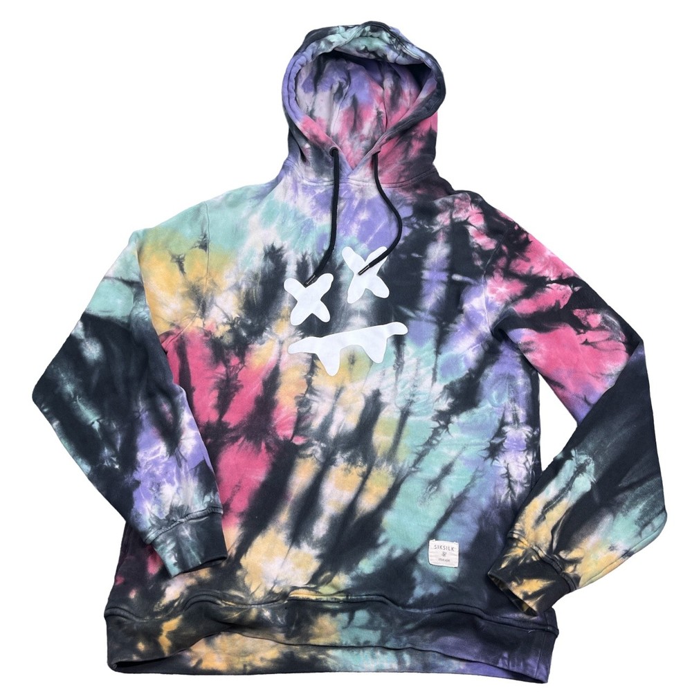 Marshmello Steve Aoki Hoodie Adult Size Small Tie Dye Pullover Sweatshirt EDC